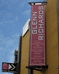 Full Color Double sided Mesh Banner Sign installed onto Custom Frame System on Denny Avenue |Seattle, WA